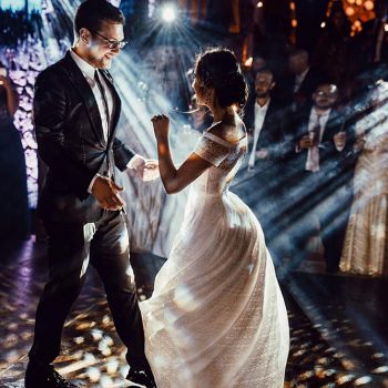 Cinematic wedding lighting